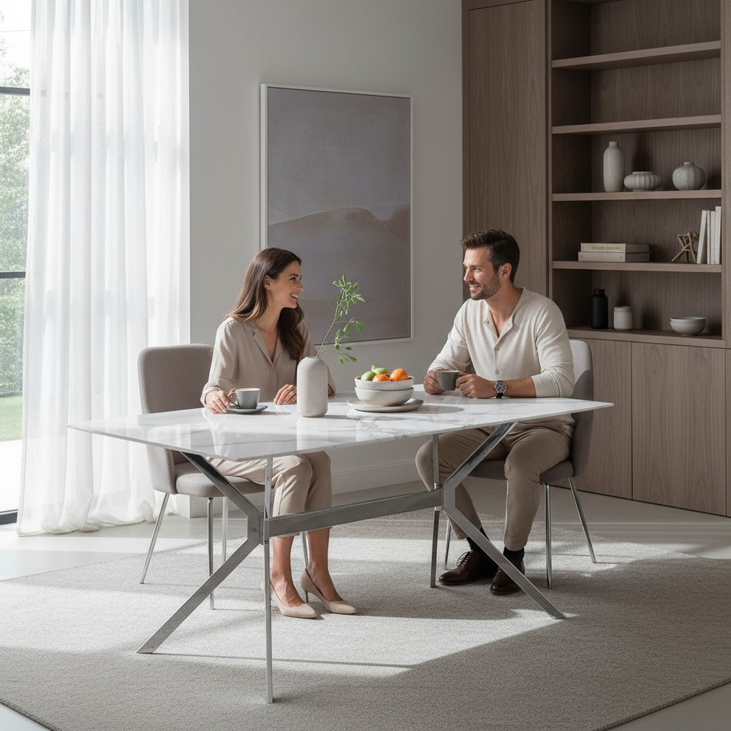 Table à manger Sama Argent